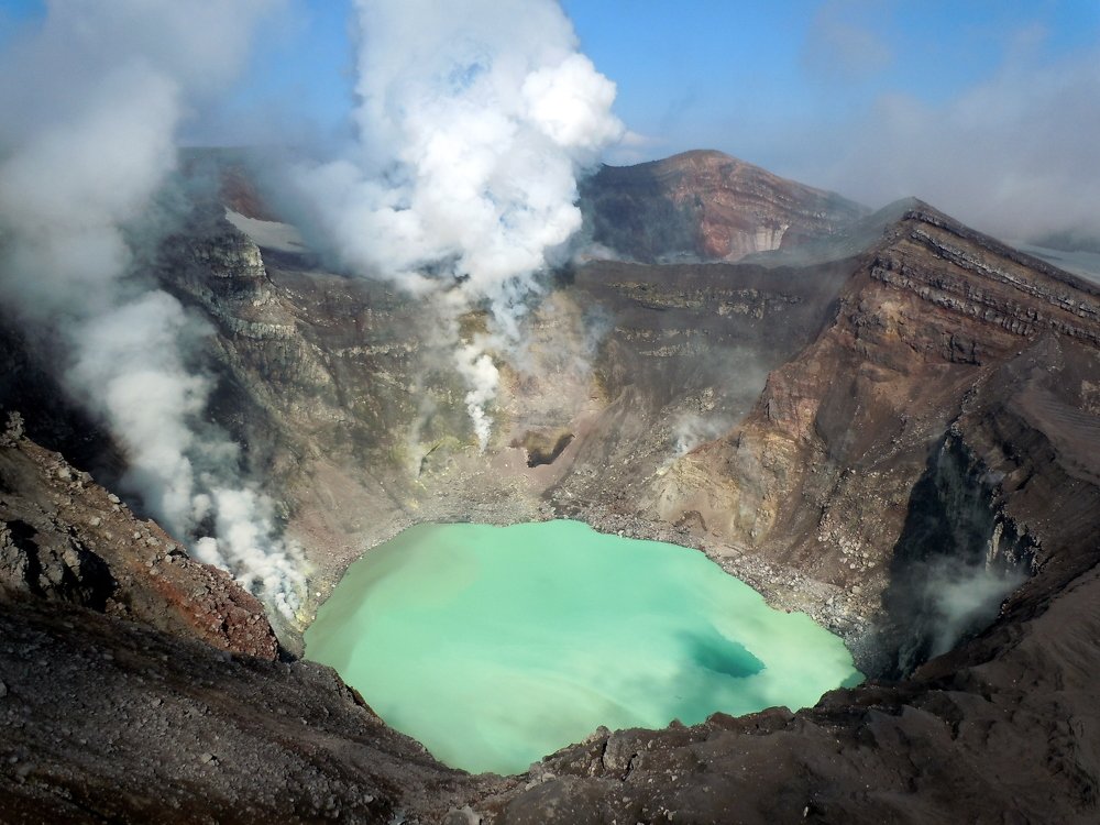 Извержение вулкана Горелый (Камчатка)