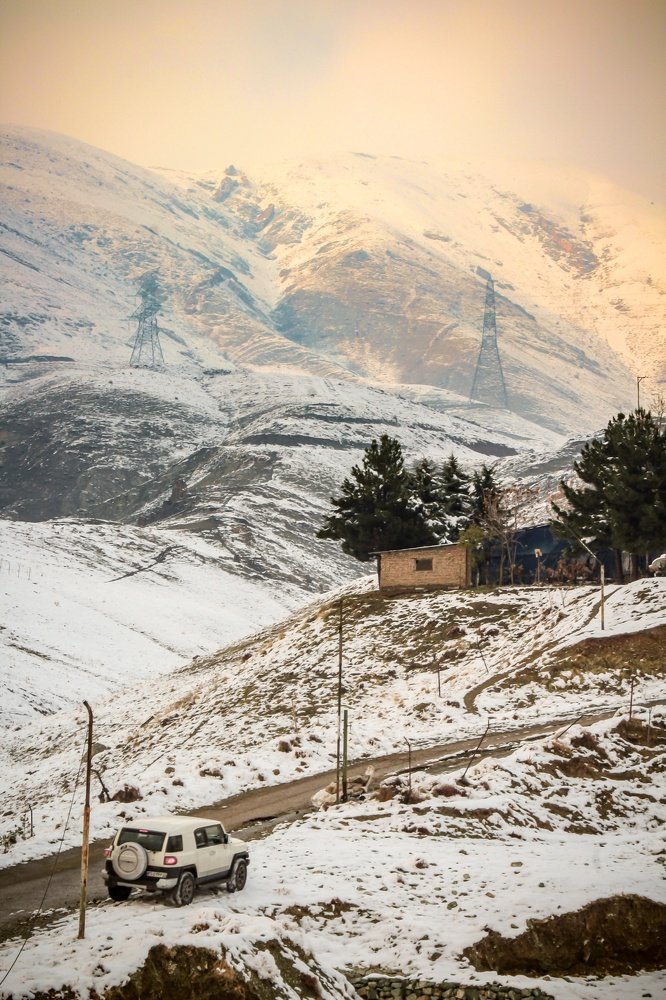 Alone in the mountain