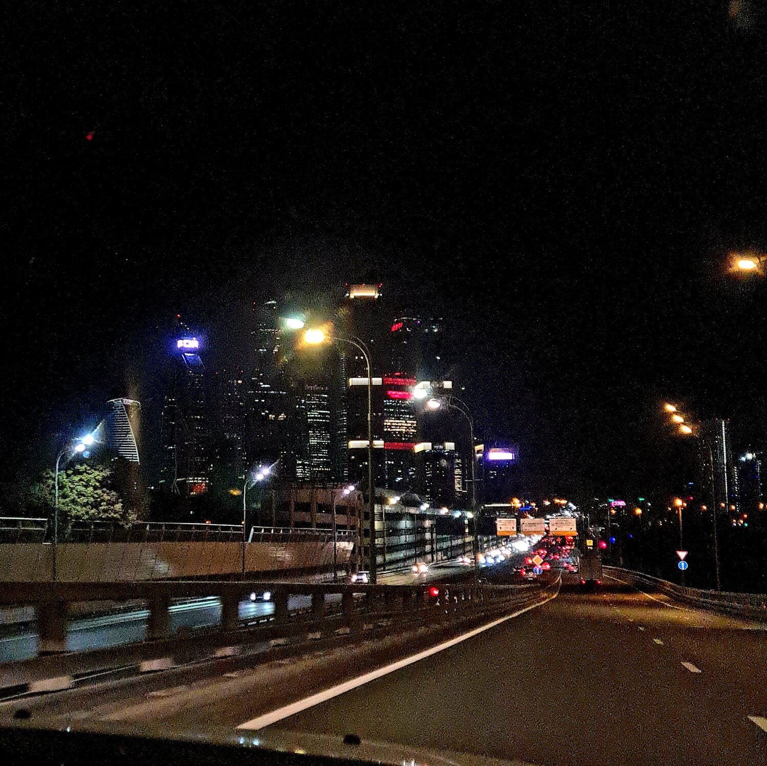 Night Moscow city