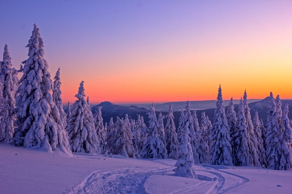 Вечер в зимнем царстве.