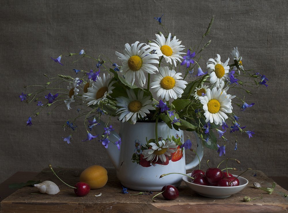 Chamomile blossomed again.