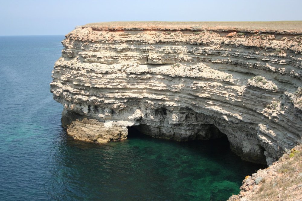 CAPE WITH THE CAVES CRIMEA TARHAN-COUT