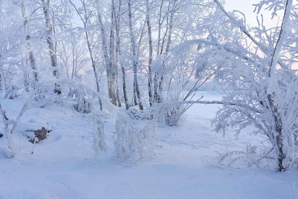 Зимний восход.