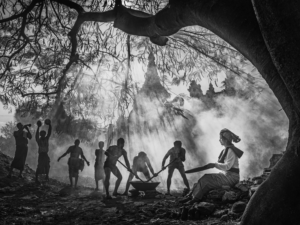 Burmese Rice and punching ceremony