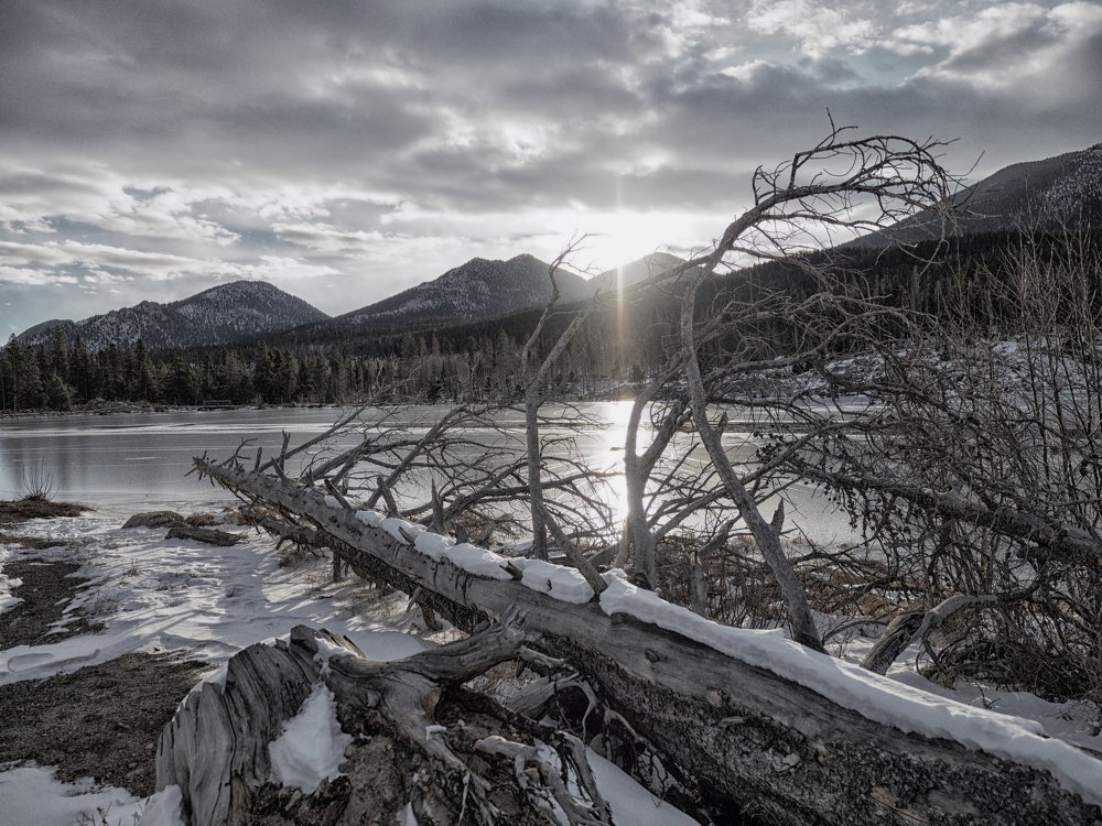 Sunrise over Sprague Lake