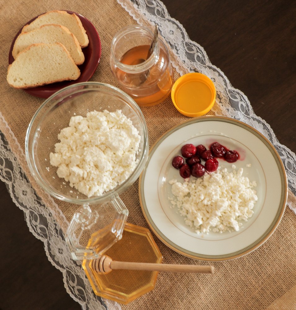 Творог с медом...