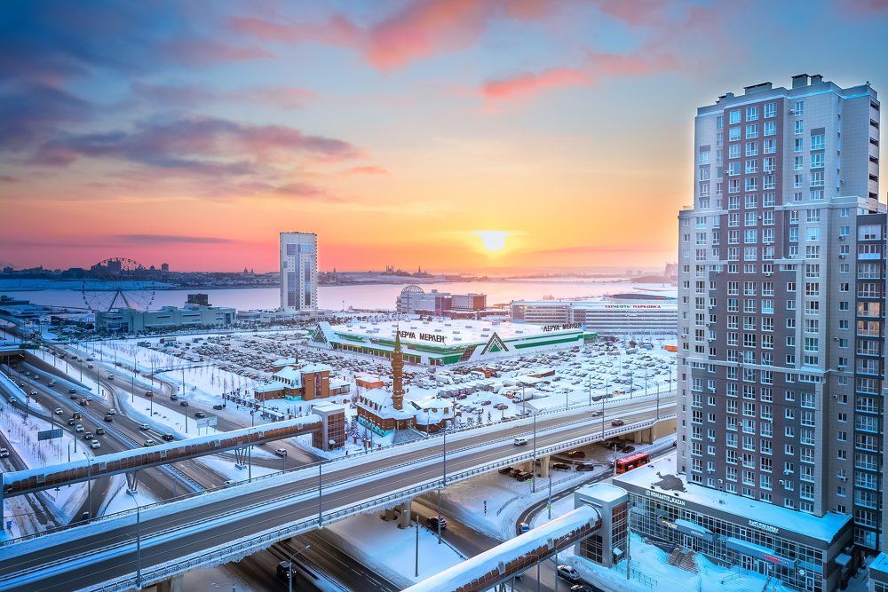 Kazan in winter.