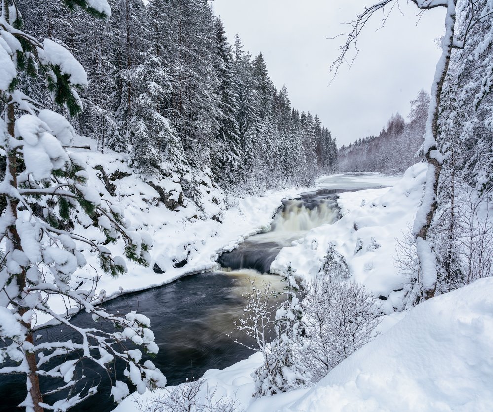 Водопад Кивач, Карелия