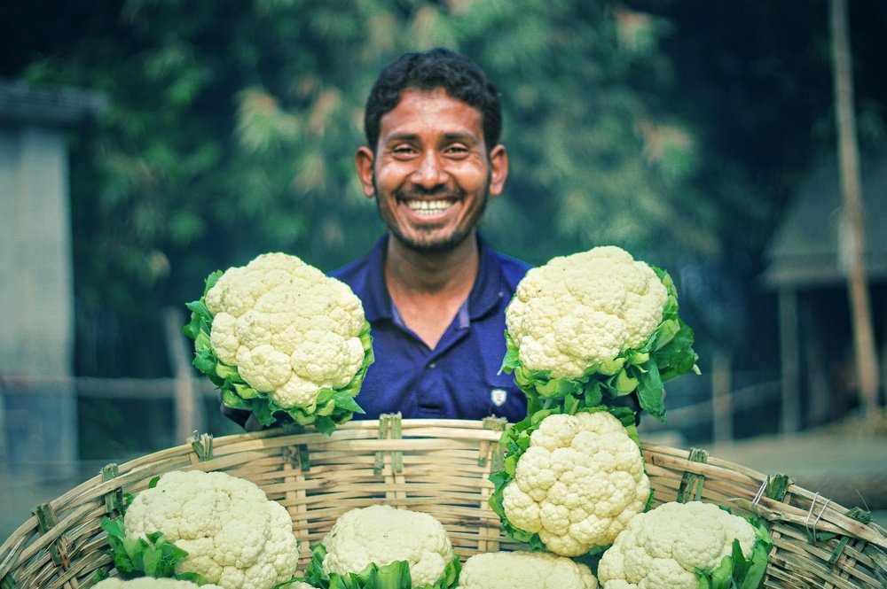 A farmer's smile