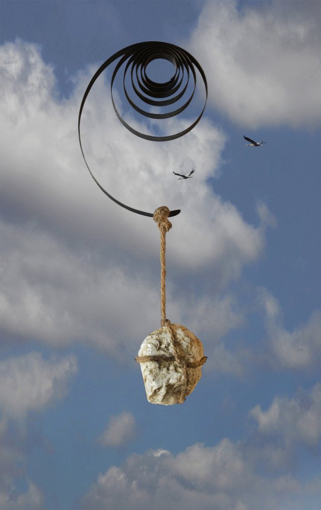 Time. Based on Rene Magritte