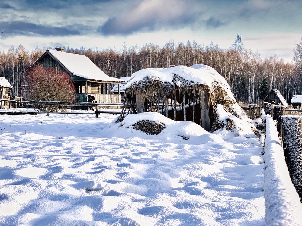 Зимняя деревня