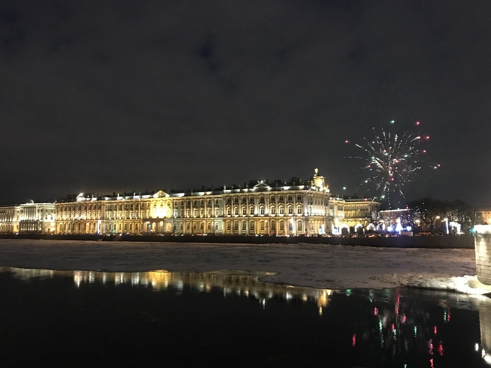Новогоднее сияние. Эрмитаж