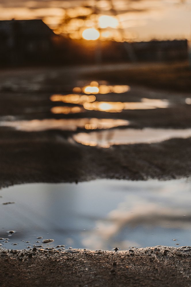 Отражающий закат.