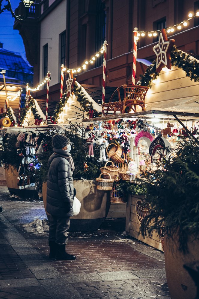 Новогодняя ярмарка на Манежной