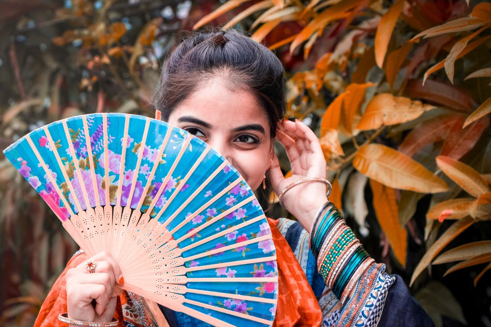 Colorful beauty portrait