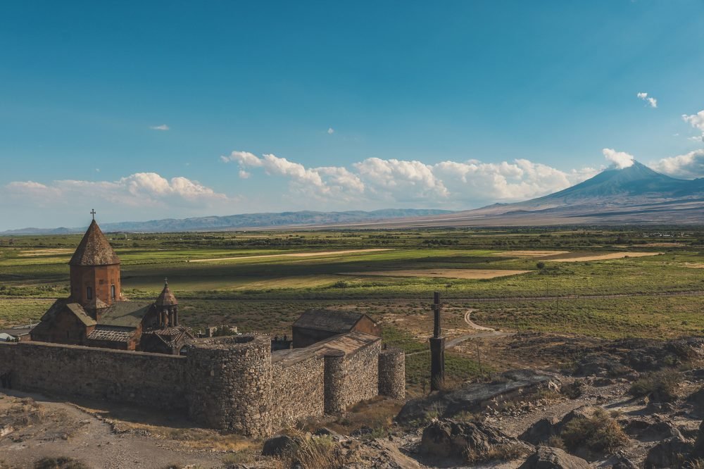 Khor Virap monastery and Mount Ararat