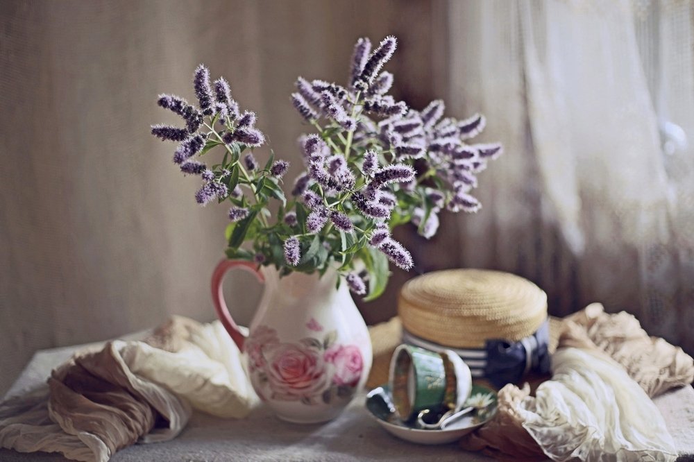 Травы пахнут мятою.