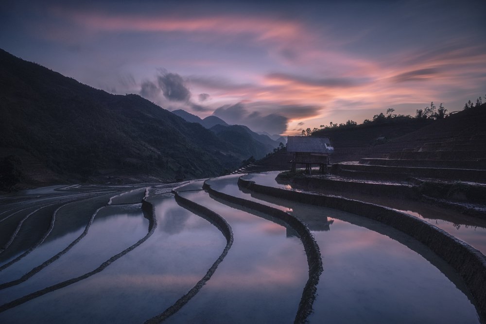 Sunset in Sapa, Vietnam