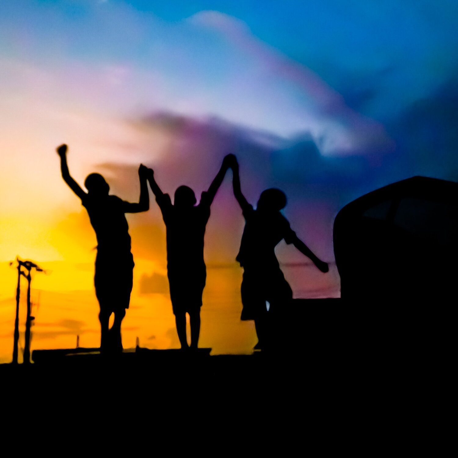 Children sillhoutte photography