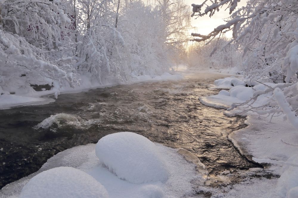 Морозное солнце.