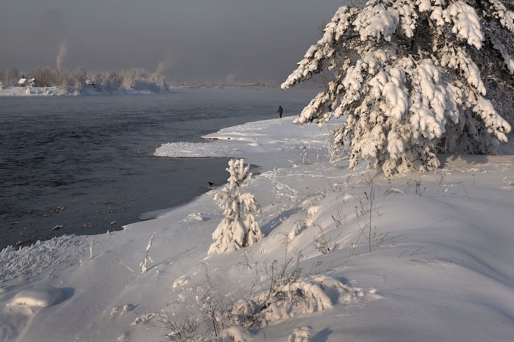 Рыбалка в морозный день