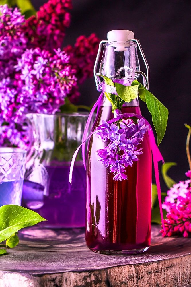 lilac syrup & lemonade