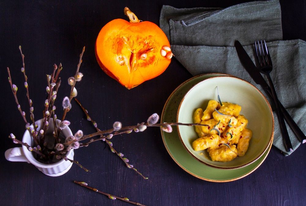 Gnocchi in pumpkin sauce