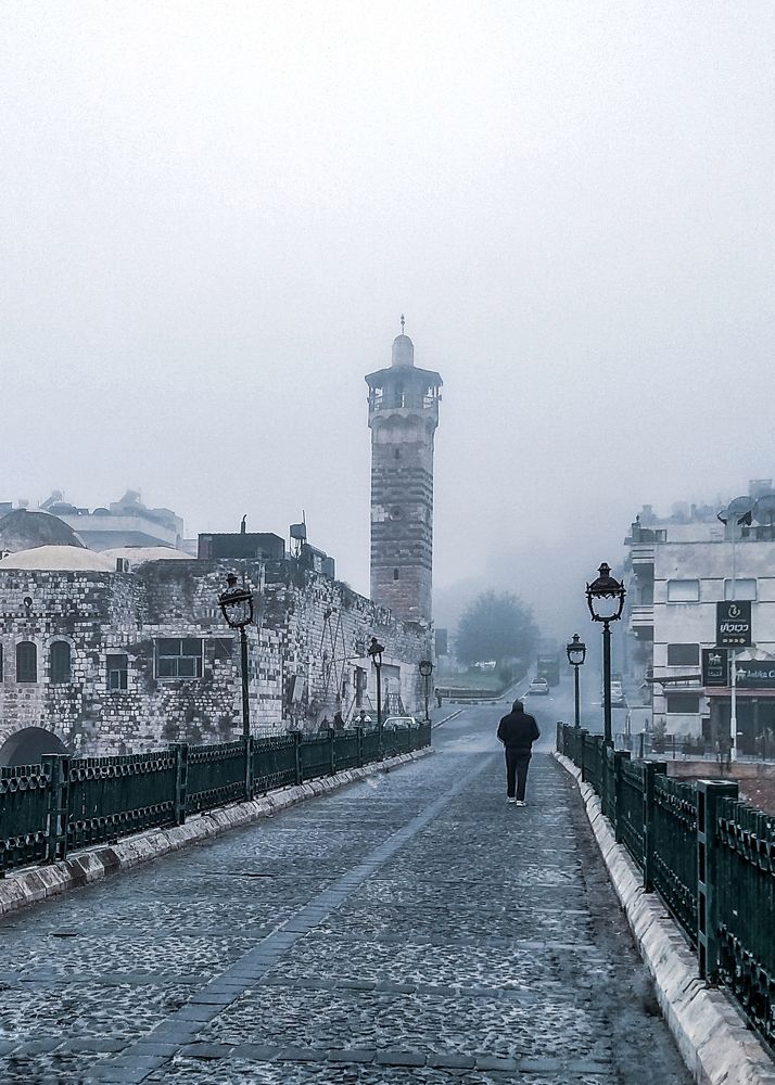 Winter in old city