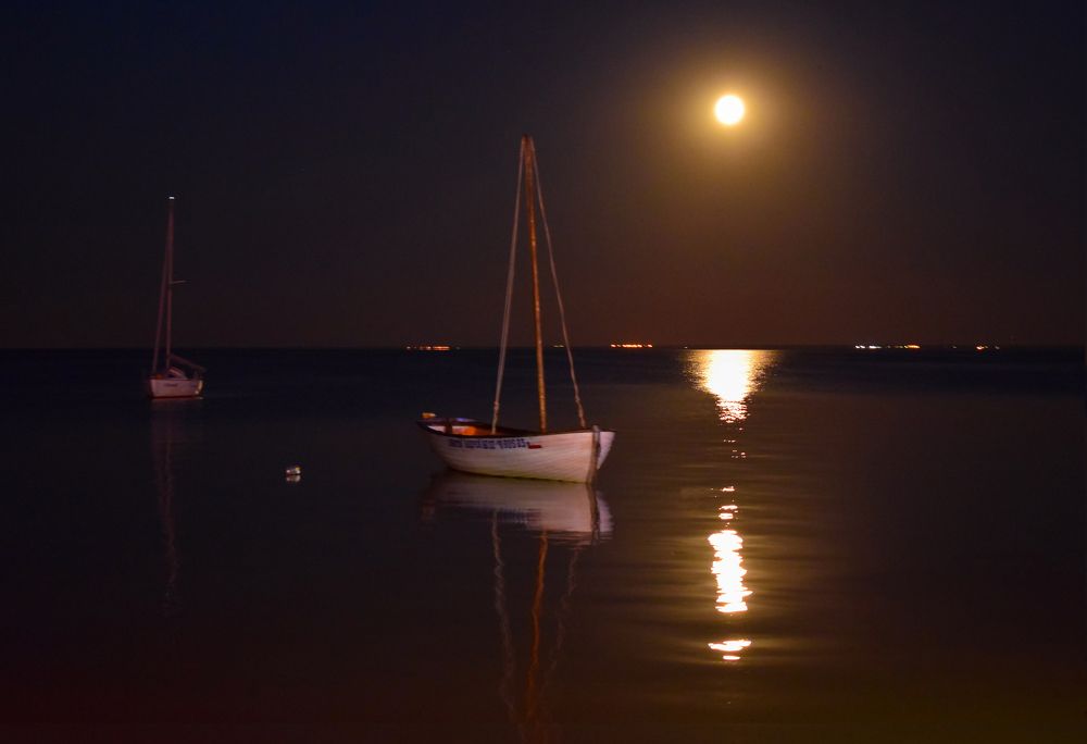 Полнолуние... Ейский лиман...