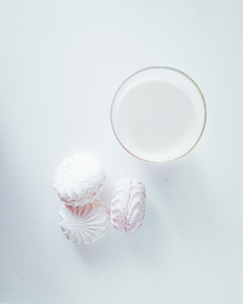 Marshmallow and milk