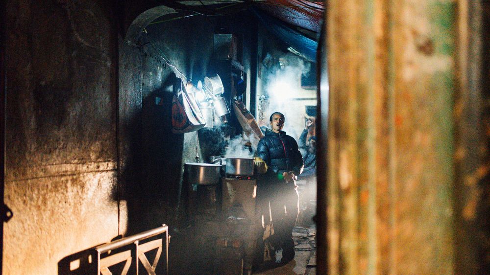 Tea Chai seller on the street Varanasi