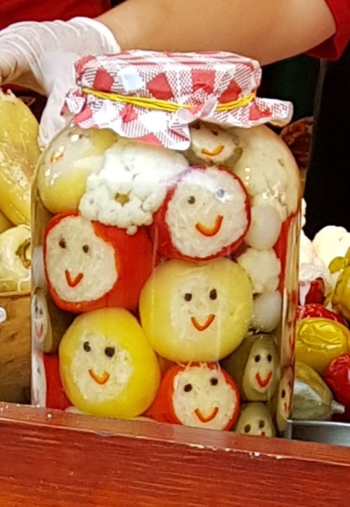 Peppers stuffed with sauerkraut