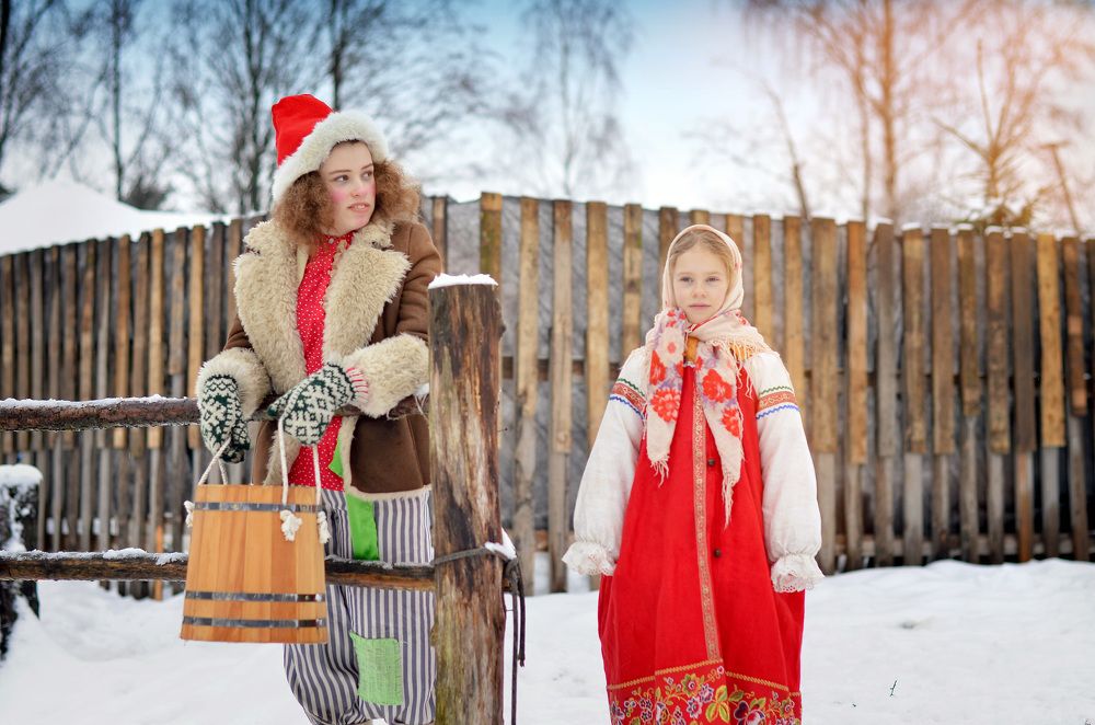 Емеля и сельская девочка