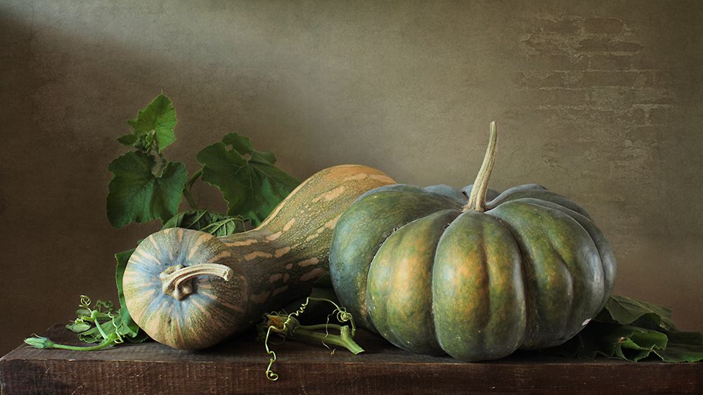 Натюрморт с тыквами