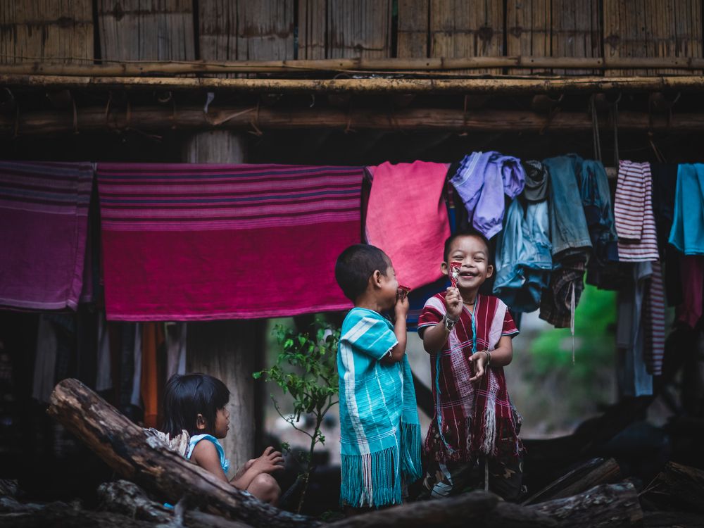 Дети из племени Карен/Children from the Karen tribe