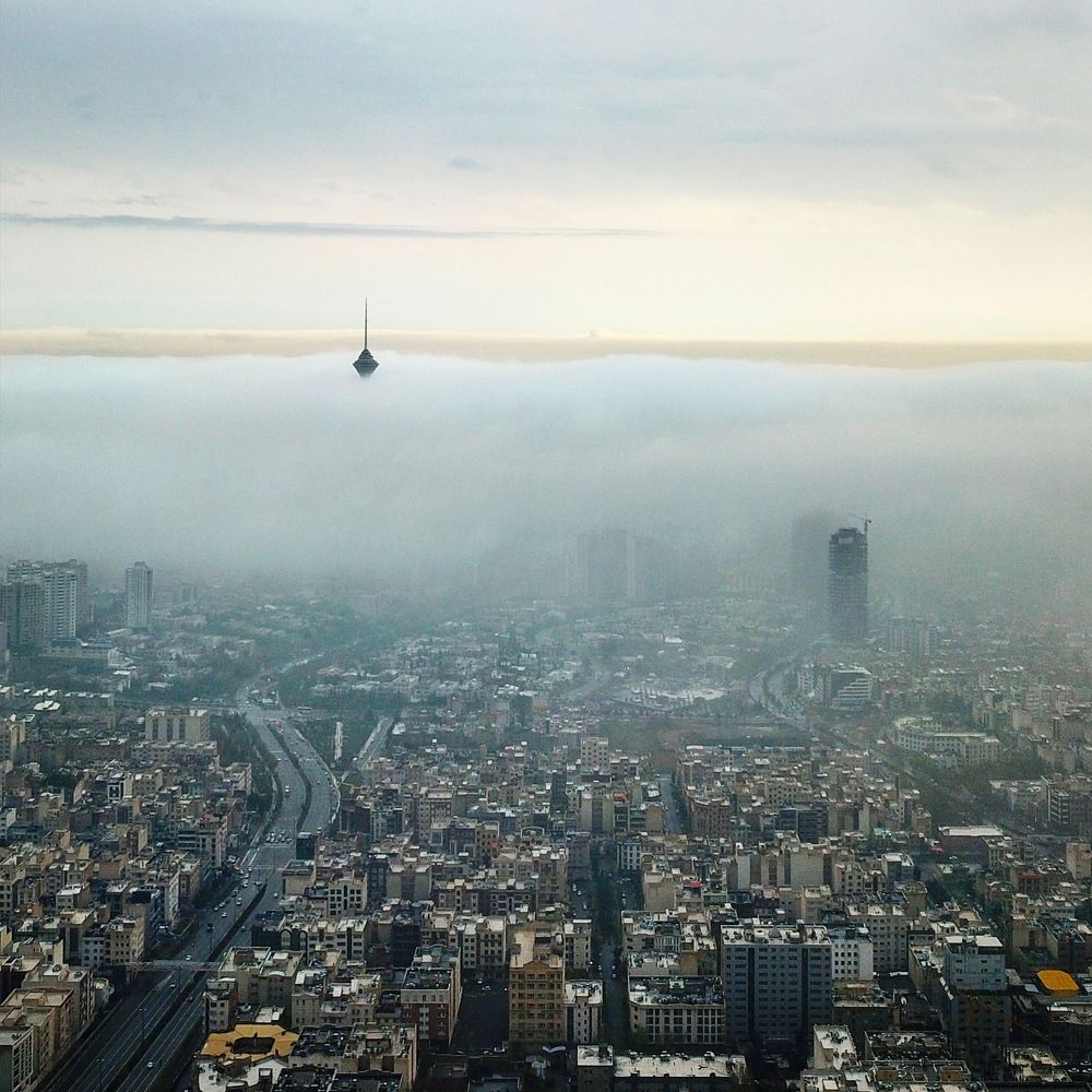 Foggy city
