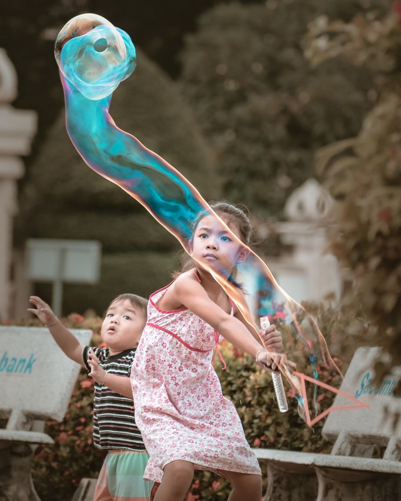 Bubble girl