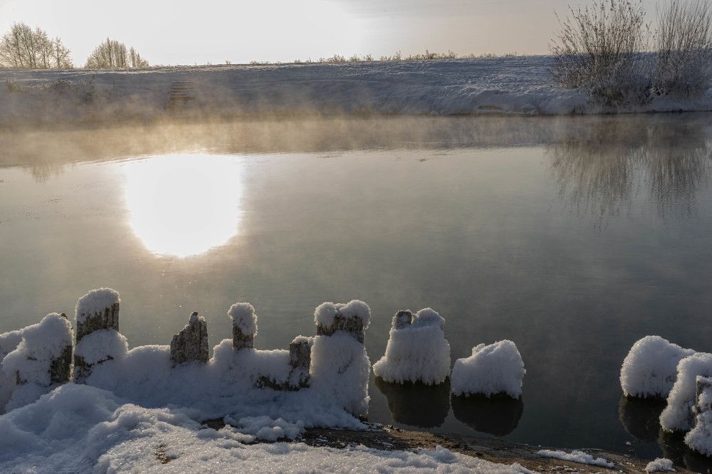 Туман над озером