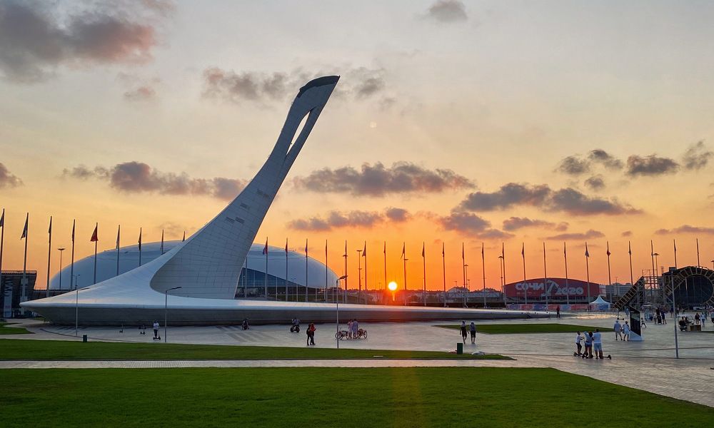 Закат в Олимпийском парке