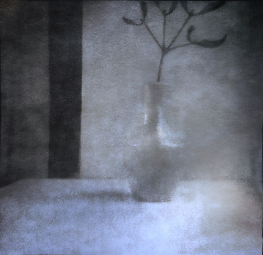 Still life with a white vase