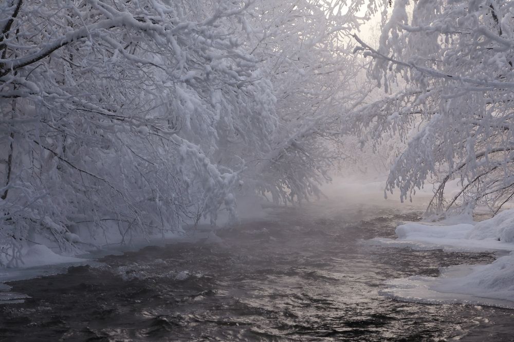 Зимняя речка.