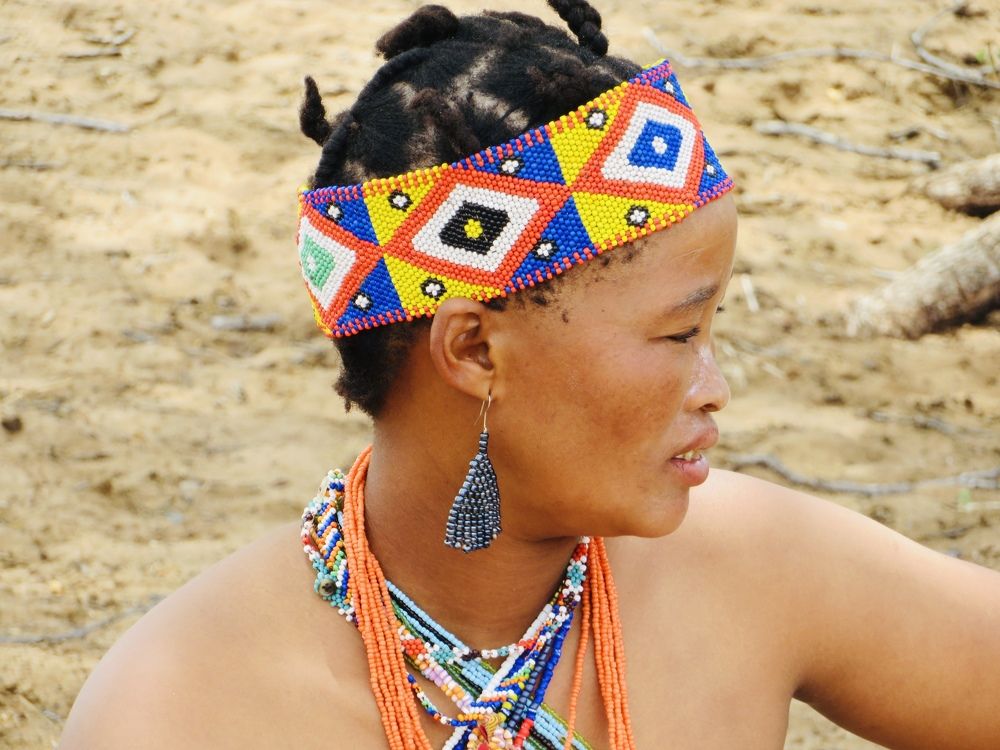 Женщина пустыни Намиб. Племена бушменов.