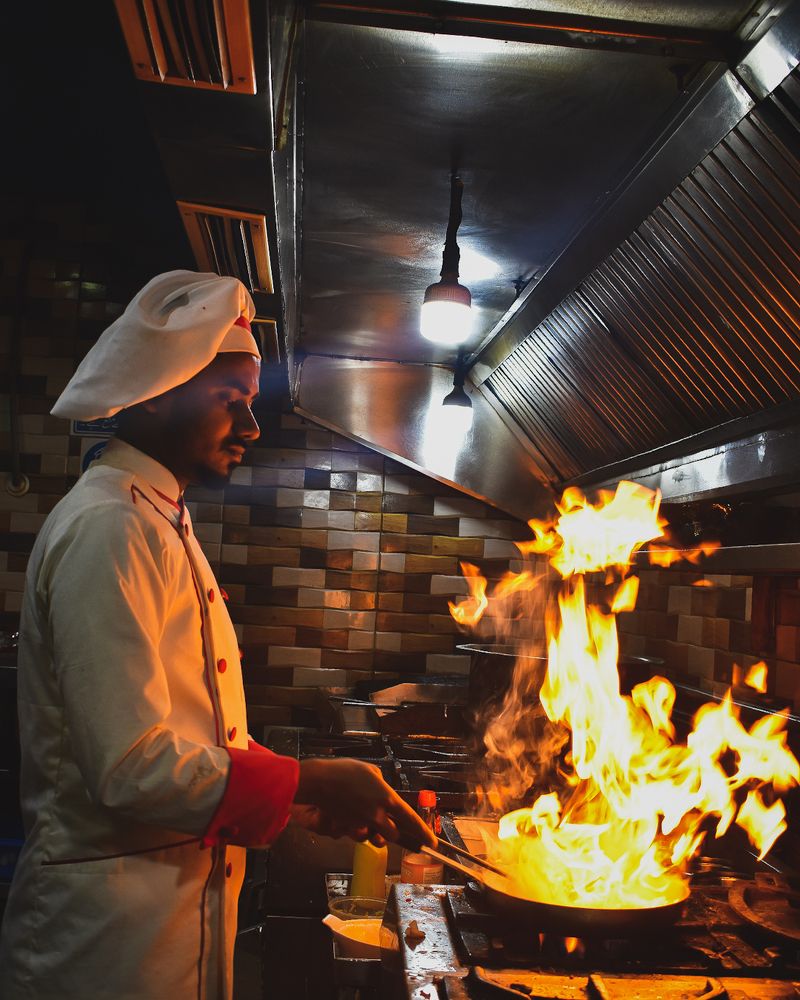 A normal day of a chef in Kitchen.