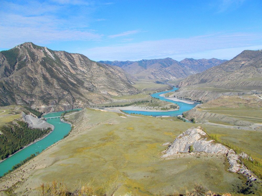 Алтай. Место слияния Чуи с Катунью