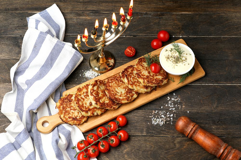 Ужин на праздник Ханукки.