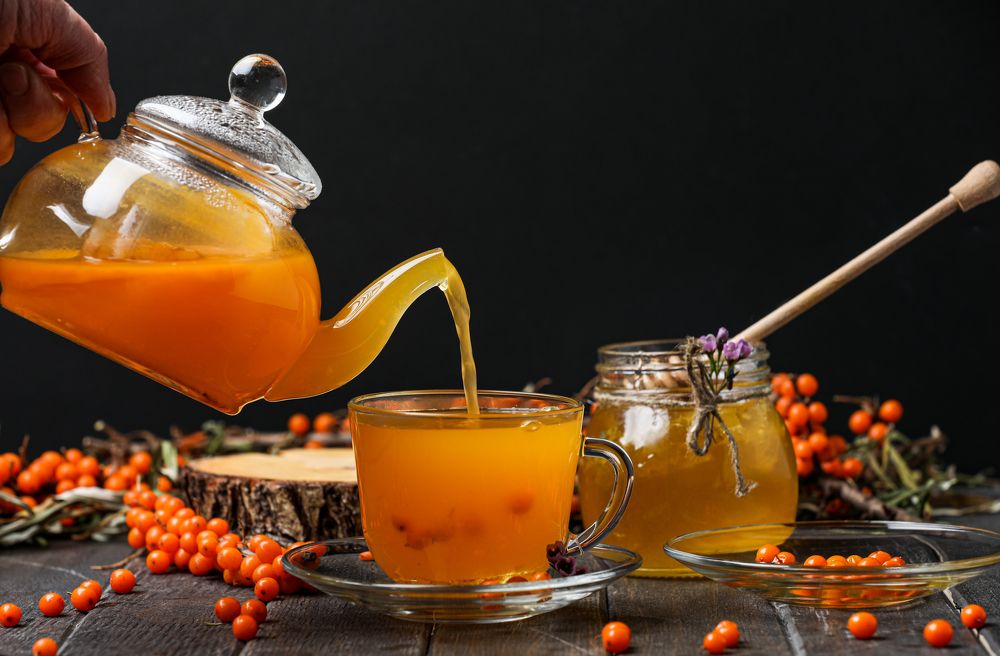 Медово-облепиховый чай.