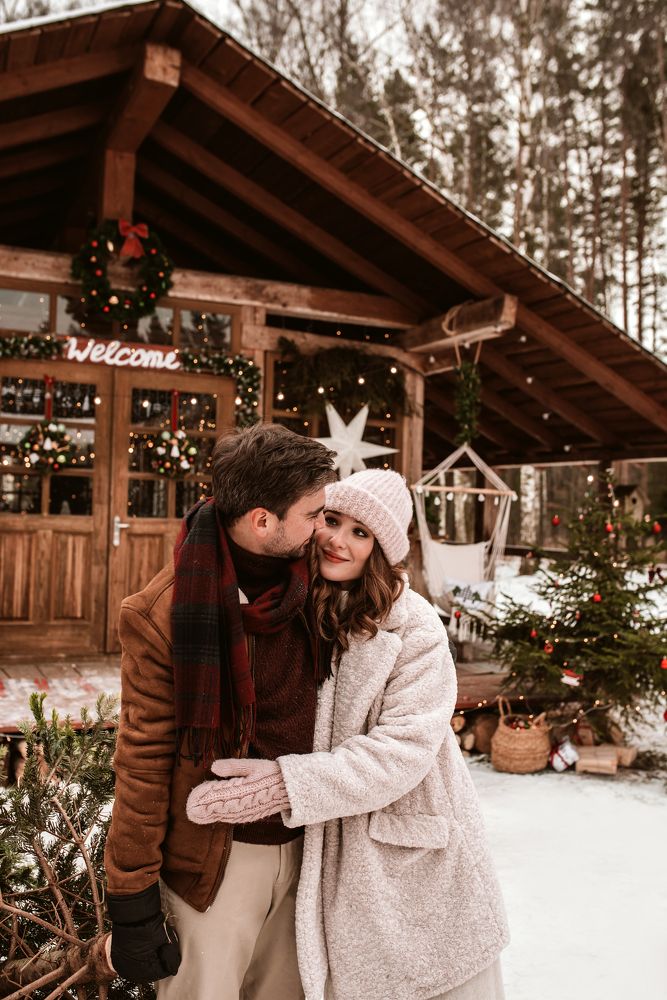 They are bringing home the Christmas tree