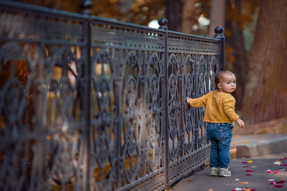 Василиса познает мир.