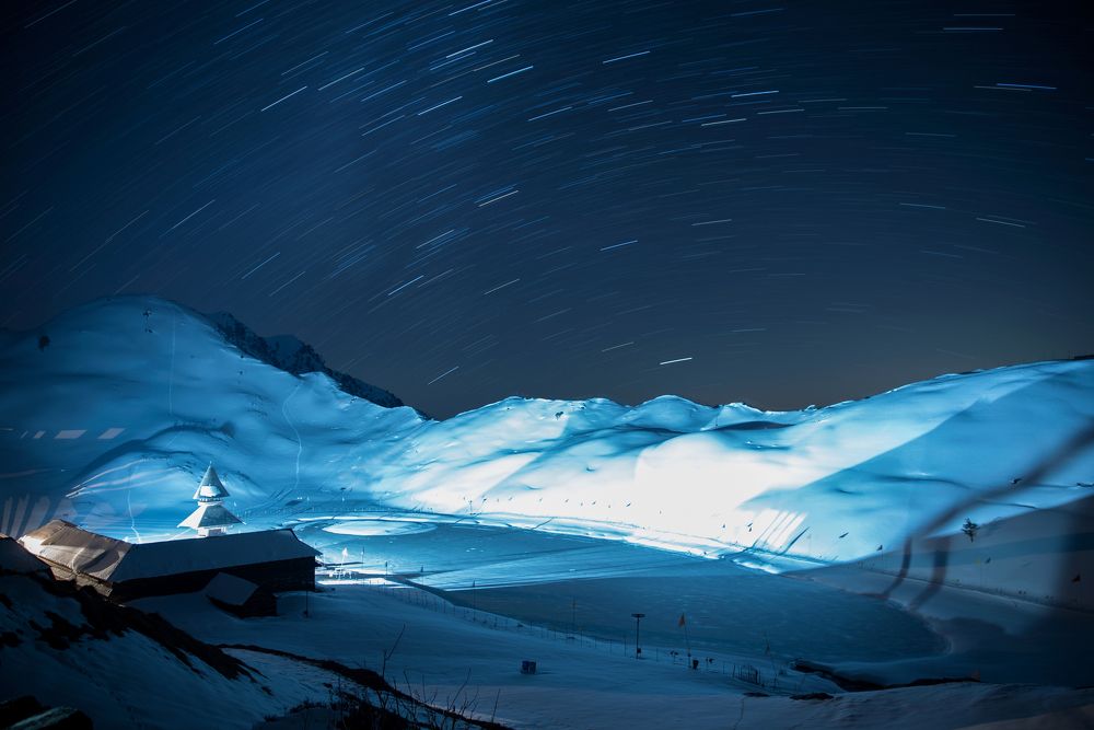 A night in the mysterious lake.