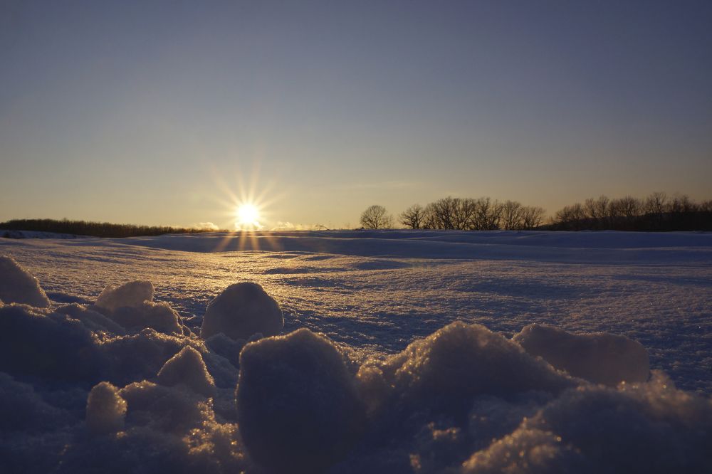 Вечерний зимний свет